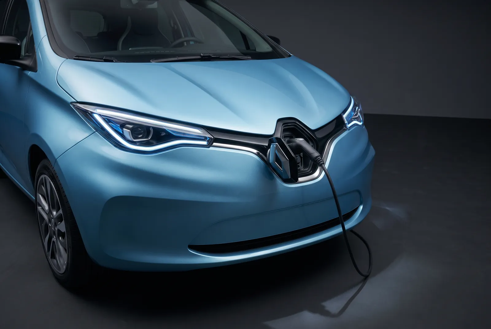 Detail van een Renault Zoe